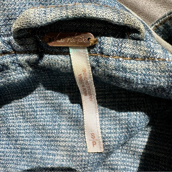 Free People Tattered Distressed Jean Jacket - Size S - Picture 5 of 11